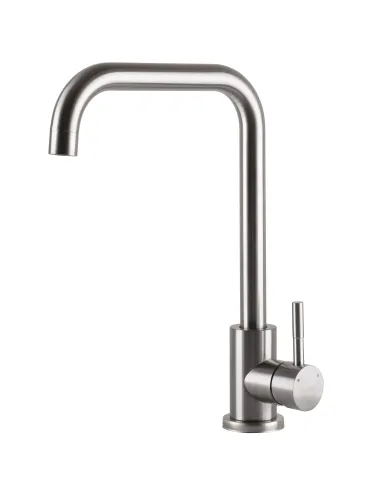 Смеситель для кухни из нержавеющей стали Ecomix Alpen AISI-203L-WH - 2