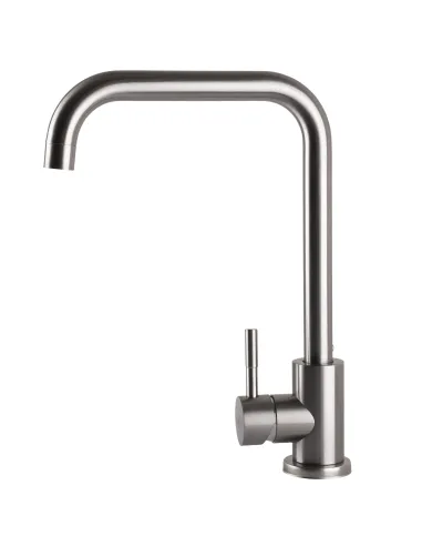 Смеситель для кухни из нержавеющей стали Ecomix Alpen AISI-203L-WH - 3