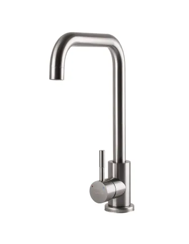 Смеситель для кухни из нержавеющей стали Ecomix Alpen AISI-203L-WH - 4