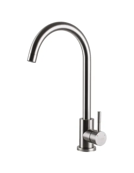 Змішувач для кухні Ecomix Alpen AISI-203S-WH, нержавіюча сталь - 3