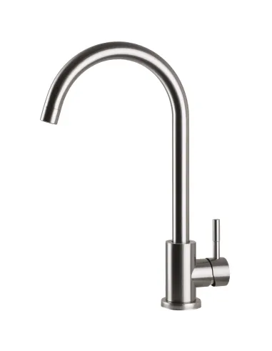 Змішувач для кухні Ecomix Alpen AISI-203S-WH, нержавіюча сталь - 6