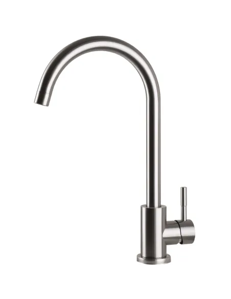 Змішувач для кухні Ecomix Alpen AISI-203S-WH, нержавіюча сталь - 6