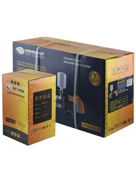 Насосна станція Optima Prime OP25XL604 IB 1.1 кВт, з частотним перетворювачем, бак 5 літрів - 7