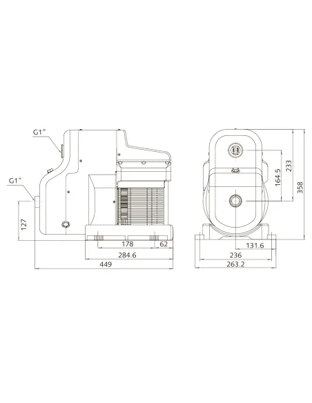 Насосна станція Optima Prime OP25XL604 IA 1.1 кВт, з частотним перетворювачем, бак 5 літрів - 6