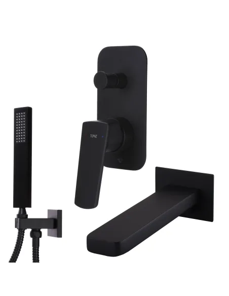 Смеситель для ванны скрытого монтажа Topaz Lexi TLG 21202-H21-BL черный - 1