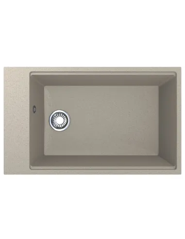 Мойка кухонная каменная прямоугольная Miraggio Lagoon 760 Sand, 460x760x215 мм - 3