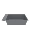 Мийка кухонна кам`яна прямокутна Miraggio Lagoon 760 Gray, 460x760x215 мм - 2