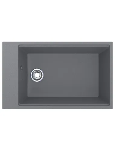 Мийка кухонна кам`яна прямокутна Miraggio Lagoon 760 Gray, 460x760x215 мм - 3