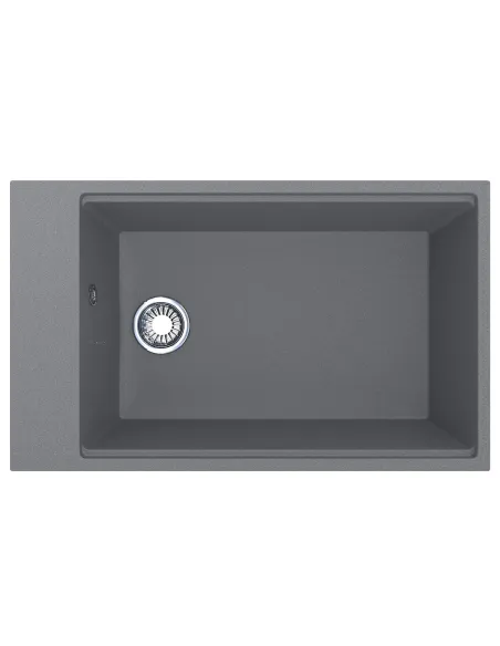 Мийка кухонна кам`яна прямокутна Miraggio Lagoon 760 Gray, 460x760x215 мм - 3