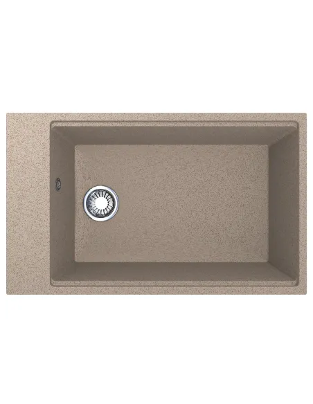 Мойка кухонная каменная прямоугольная Miraggio Lagoon 760 Terra, 460x760x215 мм - 3