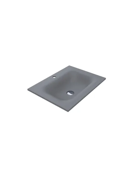 Умивальник для ванної Miraggio Jessel 600 Mirastone Gray, 450х600х120 мм - 1