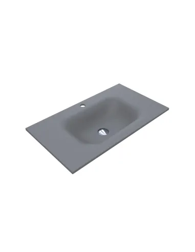 Умывальник для ванной Miraggio Jessel 800 Mirastone Gray, 450х800х120 мм - 2