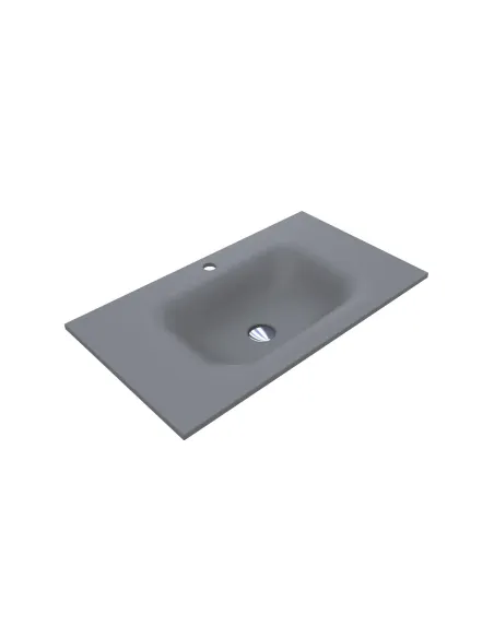 Умывальник для ванной Miraggio Jessel 800 Mirastone Gray, 450х800х120 мм - 2