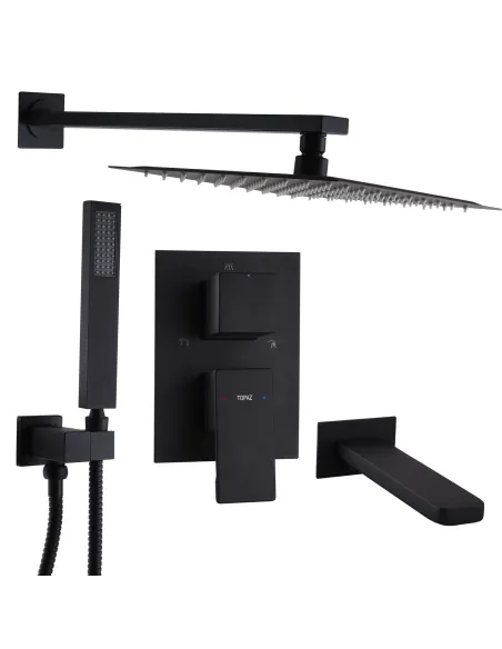 Смеситель для душа скрытого монтажа Topaz Odiss TO 08115-H13-BL с душевым набором - 1