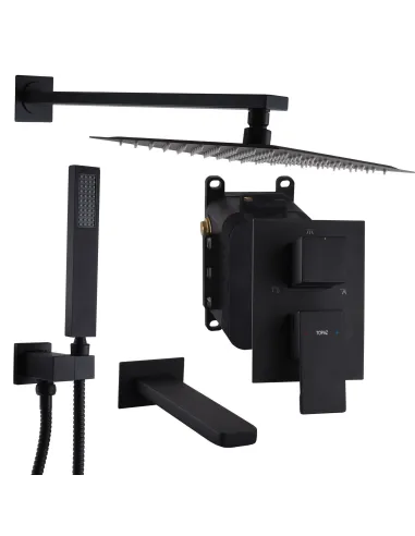 Смеситель для душа скрытого монтажа Topaz Odiss TO 08115-H13-BL с душевым набором - 2