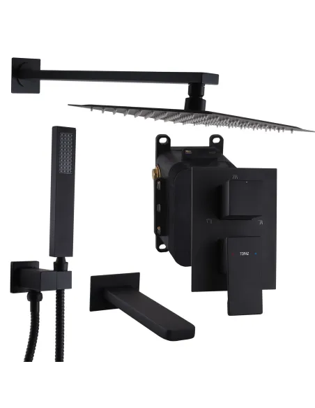 Смеситель для душа скрытого монтажа Topaz Odiss TO 08115-H13-BL с душевым набором - 2