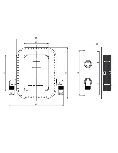 Смеситель для душа скрытого монтажа Topaz Odiss TO 08115-H13-BL с душевым набором - 5