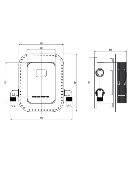 Смеситель для душа скрытого монтажа Topaz Odiss TO 08115-H13-BL с душевым набором - 5
