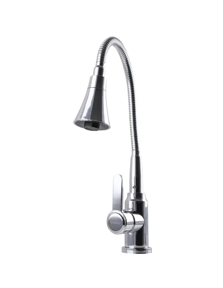 Смеситель для кухни с гибким изливом Domino Ellipse DCC-203SM-A хром гофроизлив - 3