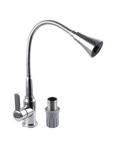 Смеситель для кухни с гибким изливом Domino Ellipse DCC-203SM-A хром гофроизлив - 4