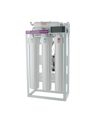 Высокопроизводительный фильтр обратного осмоса Raifil 500G с контроллером, 5 ступеней очистки, с помпой - 4