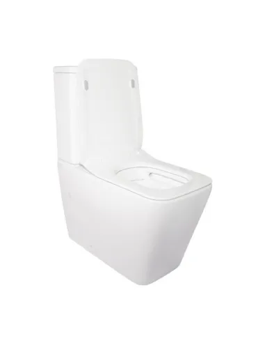 Унитаз компакт Q-Tap Crow Rimless, напольный, сиденье Slim Duroplast и Soft-close - 3