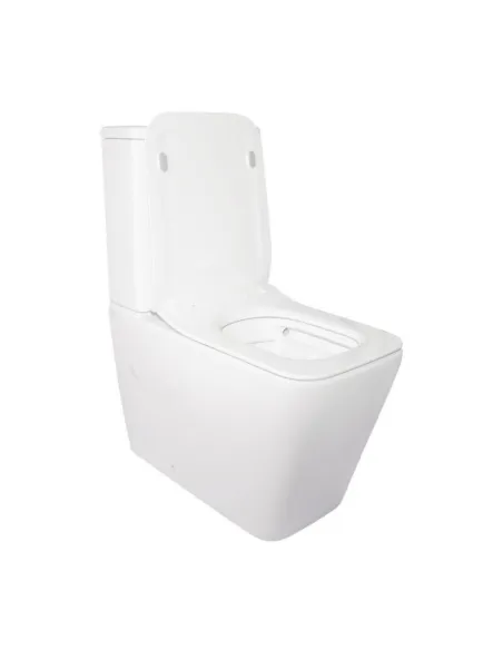 Унитаз компакт Q-Tap Crow Rimless, напольный, сиденье Slim Duroplast и Soft-close - 3