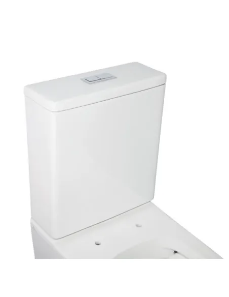 Унитаз компакт Q-Tap Crow Rimless, напольный, сиденье Slim Duroplast и Soft-close - 4