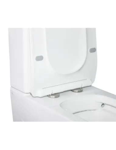 Унитаз компакт Q-Tap Crow Rimless, напольный, сиденье Slim Duroplast и Soft-close - 5