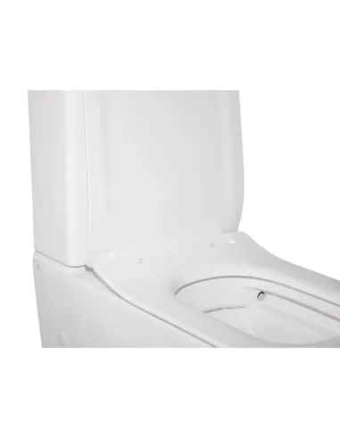 Унитаз компакт Q-Tap Crow Rimless, напольный, сиденье Slim Duroplast и Soft-close - 6