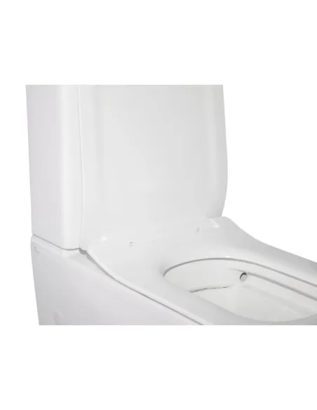 Унитаз компакт Q-Tap Crow Rimless, напольный, сиденье Slim Duroplast и Soft-close - 6