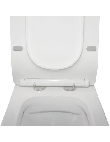 Унитаз компакт Q-Tap Crow Rimless, напольный, сиденье Slim Duroplast и Soft-close - 7