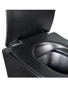 Унитаз подвесной Q-Tap Robin Rimless черный мат, сиденье Slim Duroplast / Soft-close - 3