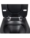 Унитаз подвесной Q-Tap Robin Rimless черный мат, сиденье Slim Duroplast / Soft-close - 5