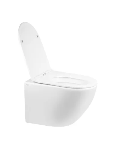 Унитаз подвесной Q-Tap Robin New Rimless, сиденье Slim Duroplast / Soft-close - 11