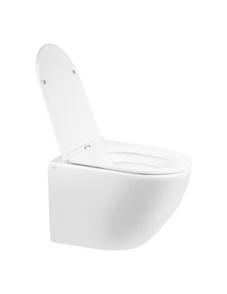 Унитаз подвесной Q-Tap Robin New Rimless, сиденье Slim Duroplast / Soft-close - 11