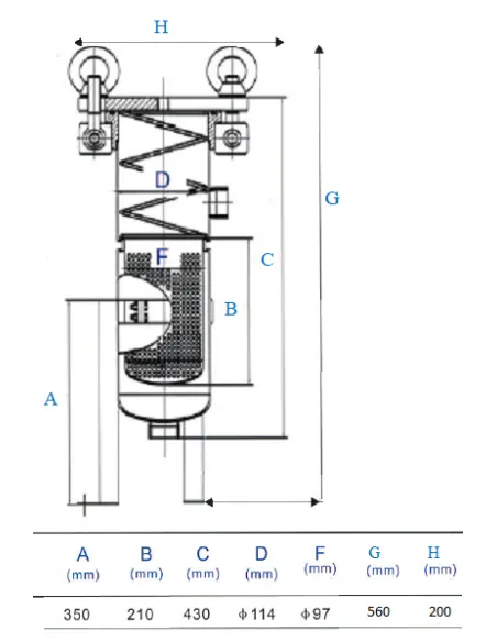 Механический фильтр высокой производительности Raifil BFH-3 1.5 дюймов мешочного типа - 3