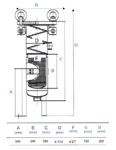 Механічний фільтр високої продуктивності Raifil BFH-4 1.5 дюймів мішкового типу - 3