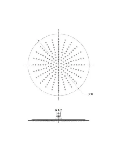 Лійка для верхнього душу Lidz CRM 51 10 103 30, хром - 2
