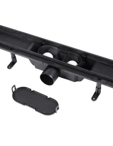 Трап лінійний Q-Tap Dry FF304 - 600MBLA з ґратами 600х73 мм - 5