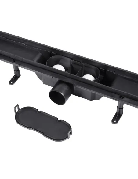 Трап лінійний Q-Tap Dry FF304 - 600MBLA з ґратами 600х73 мм - 5