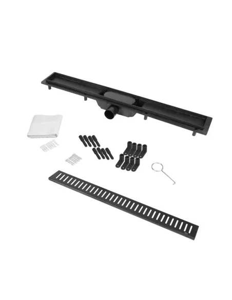 Трап лінійний Q-Tap Dry FF304 - 600MBLA з ґратами 600х73 мм - 6