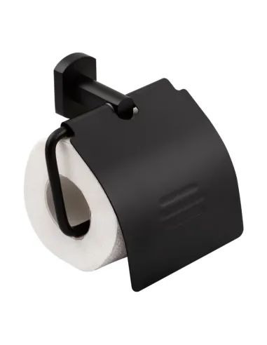 Держатель для туалетной бумаги с крышкой Q-Tap Liberty BLM 1151 черный - 3
