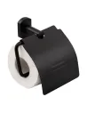 Тримач для туалетного паперу з кришкою Q-Tap Liberty BLM 1151 чорний - 3