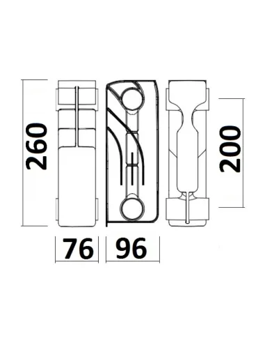 Радиатор биметаллический Gallardo BISMALL 200/96, 10 секций - 6