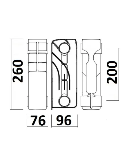 Радиатор биметаллический Gallardo BISMALL 200/96, 10 секций - 6