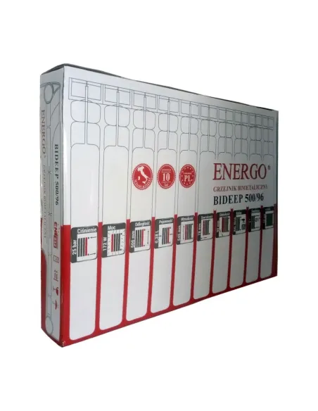 Радиатор биметаллический Energo BIDEEP 500/96, 10 секций - 4