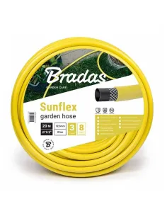 Шланг для полива Bradas Sunflex WMS1/220 1/2 дюйма, 20 метров, желтый, армированный - 1