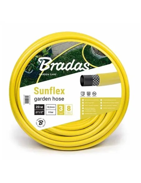 Шланг для поливу Bradas Sunflex WMS3/450 3/4 дюйми, 50 метрів, жовтий, армований - 1
