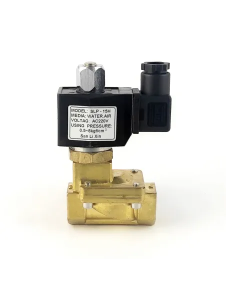 Клапан соленоидный Raifil Sanlixin SLP-15H AC220V 0,5-8 Бар, 0,5 дюйма - 1